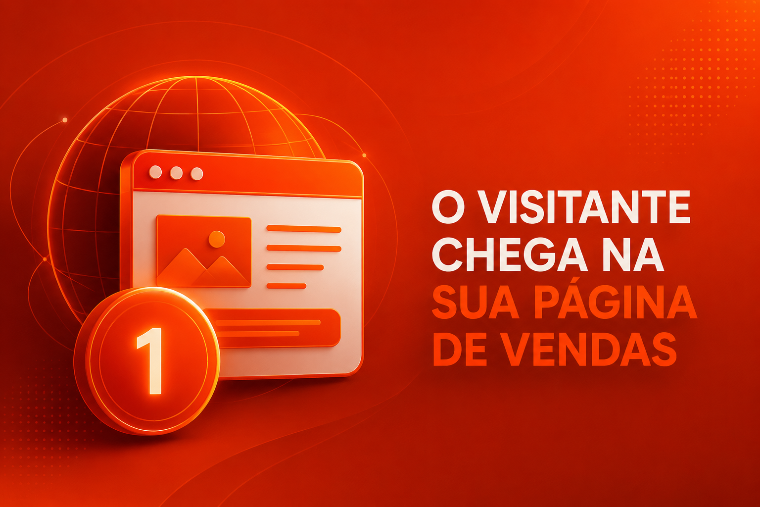Visitante chega na página de vendas